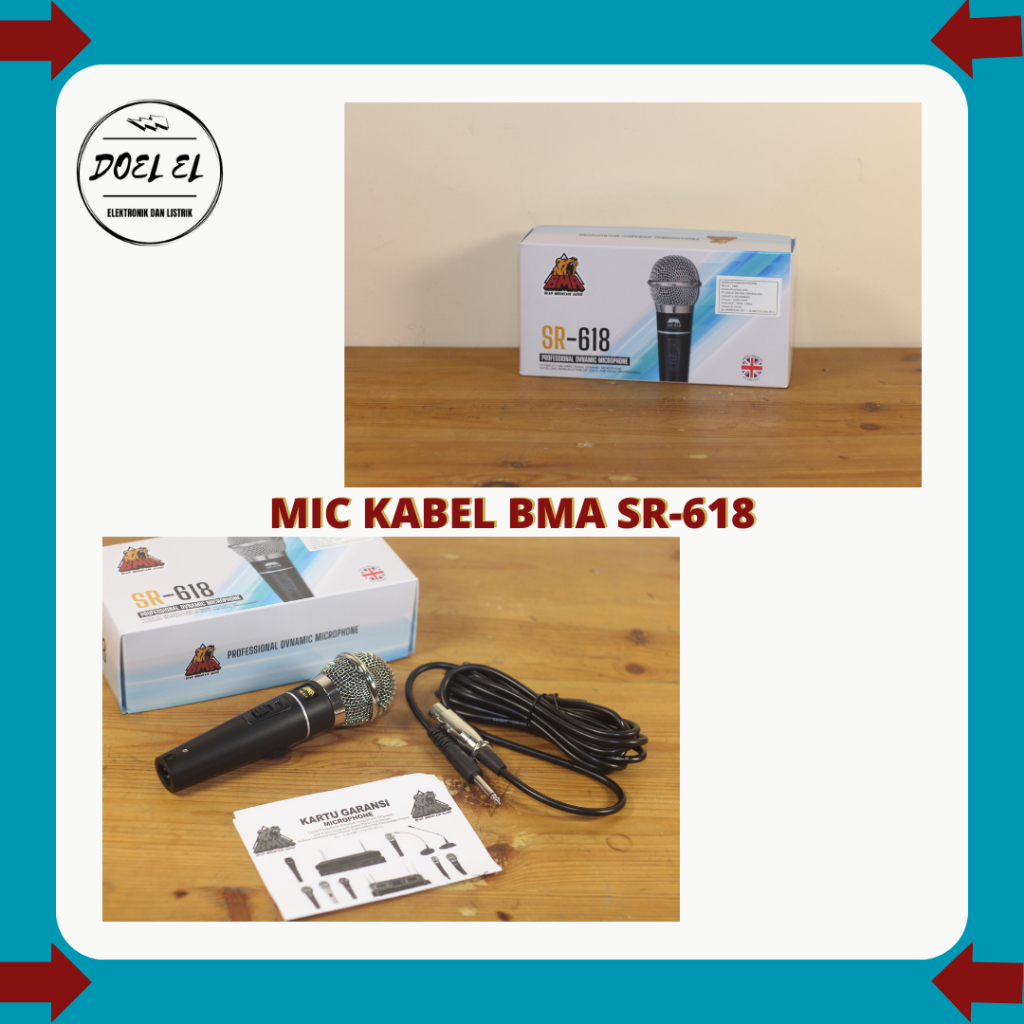 MICROPHONE PLUS KABEL BMA SR 618 | MIC KABEL BMA SR-618