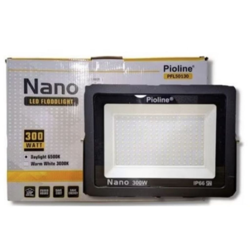 Lampu Sorot LED Pioline 100, 200, 300 Watt Putih - Hemat Energi, Tahan Air, Super Terang