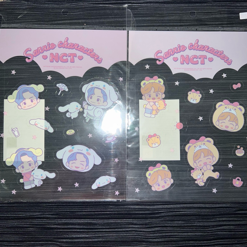 SANRIO x NCT Haechan Jeno clear sticker set