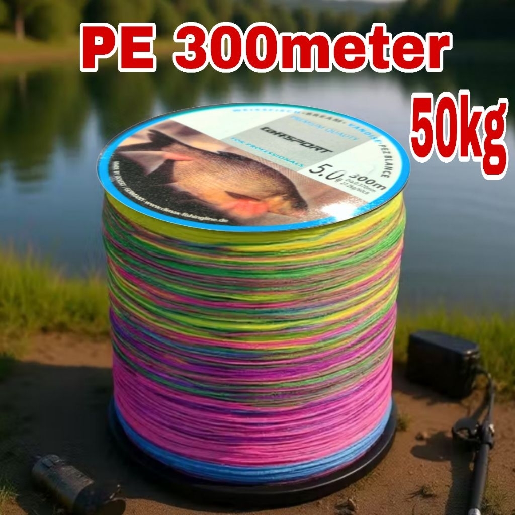 SENAR PANCING PE 300METER BENANG PANCING PE 300 METER BENANG PE senar pe 300 meter multicolor senar 