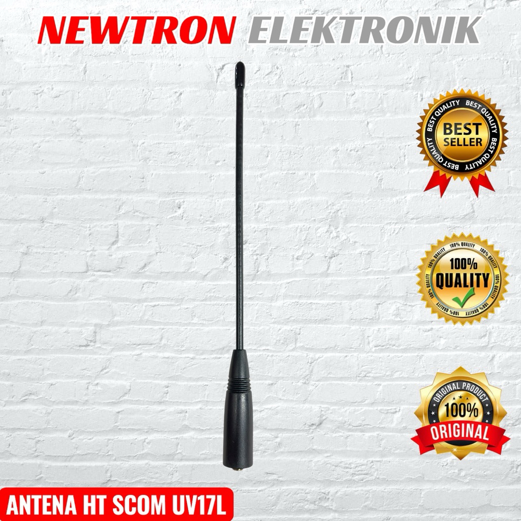 Antena HT SCOM UV17L Dualband SMA Female Original Compatible Baofeng UV17 Pro UV 17Pro 17L UV5R UV82