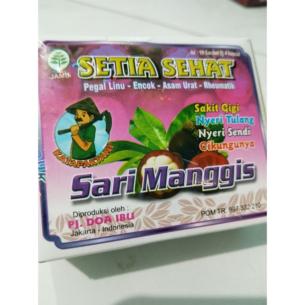 Kapsul Herbal SETIA SEHAT SARI MANGGIS Original 100%