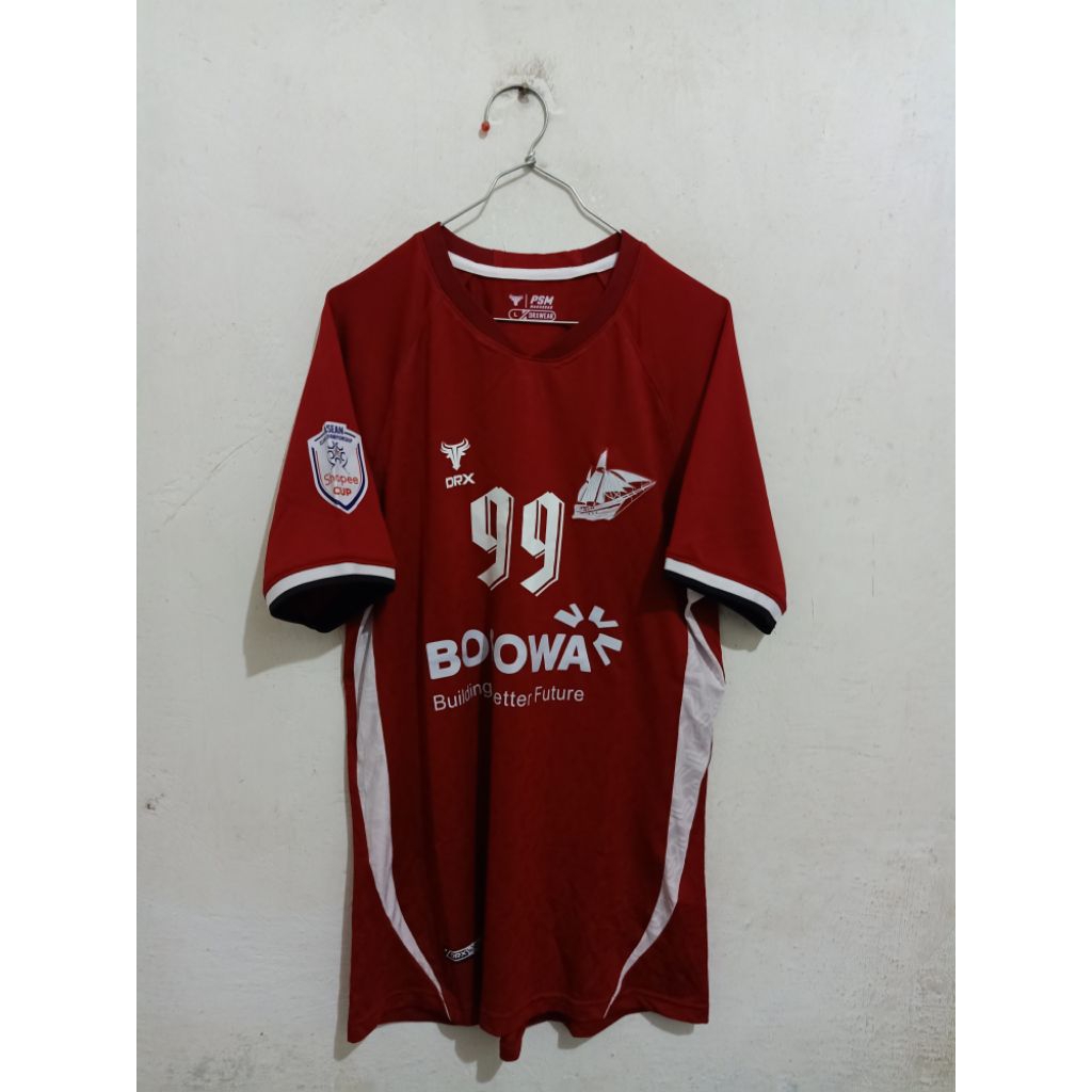 Jersey PSM Makassar Home ASEAN Club Championship Shopee 2024 2025 Original Player ISSUE DRX HALJETA