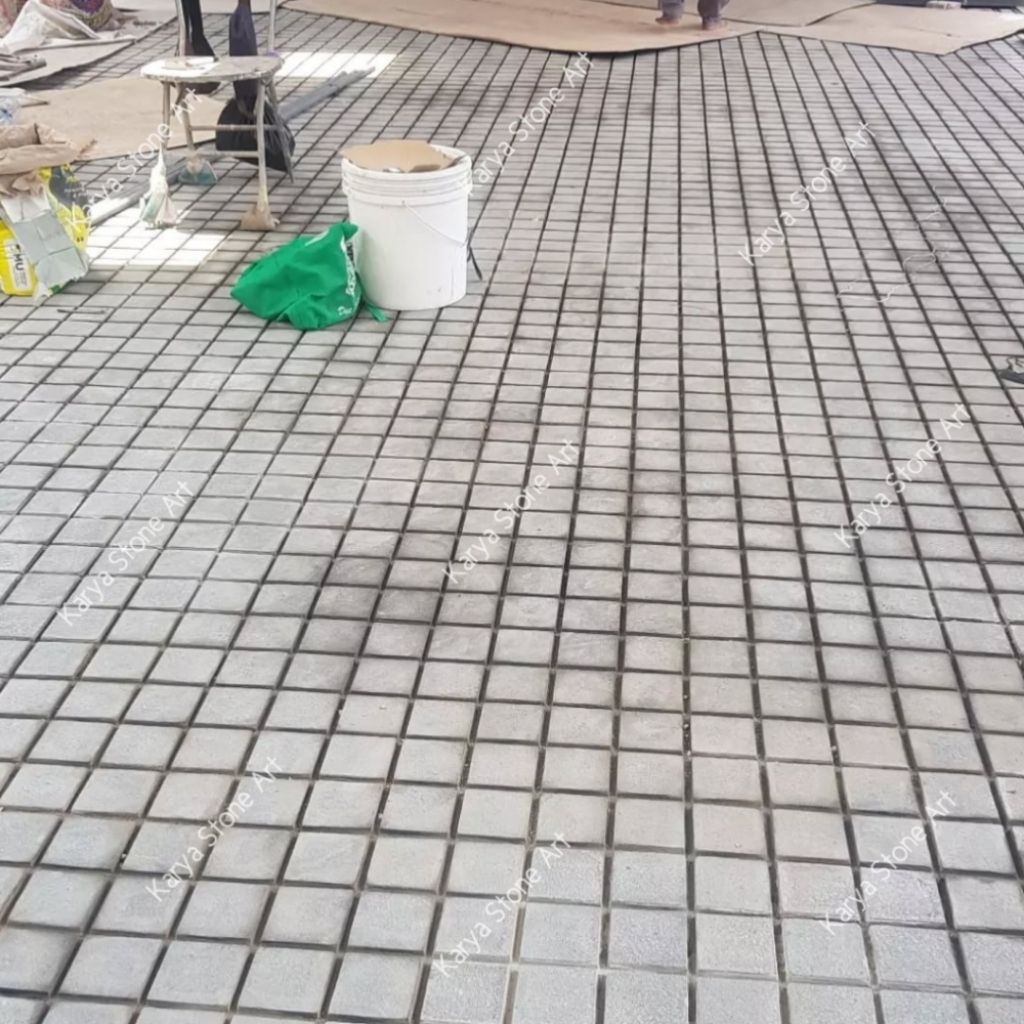 Andesit Bakar 10x10x3 | Batu Alam Andesit Bakar | Andesit Abu Bakar