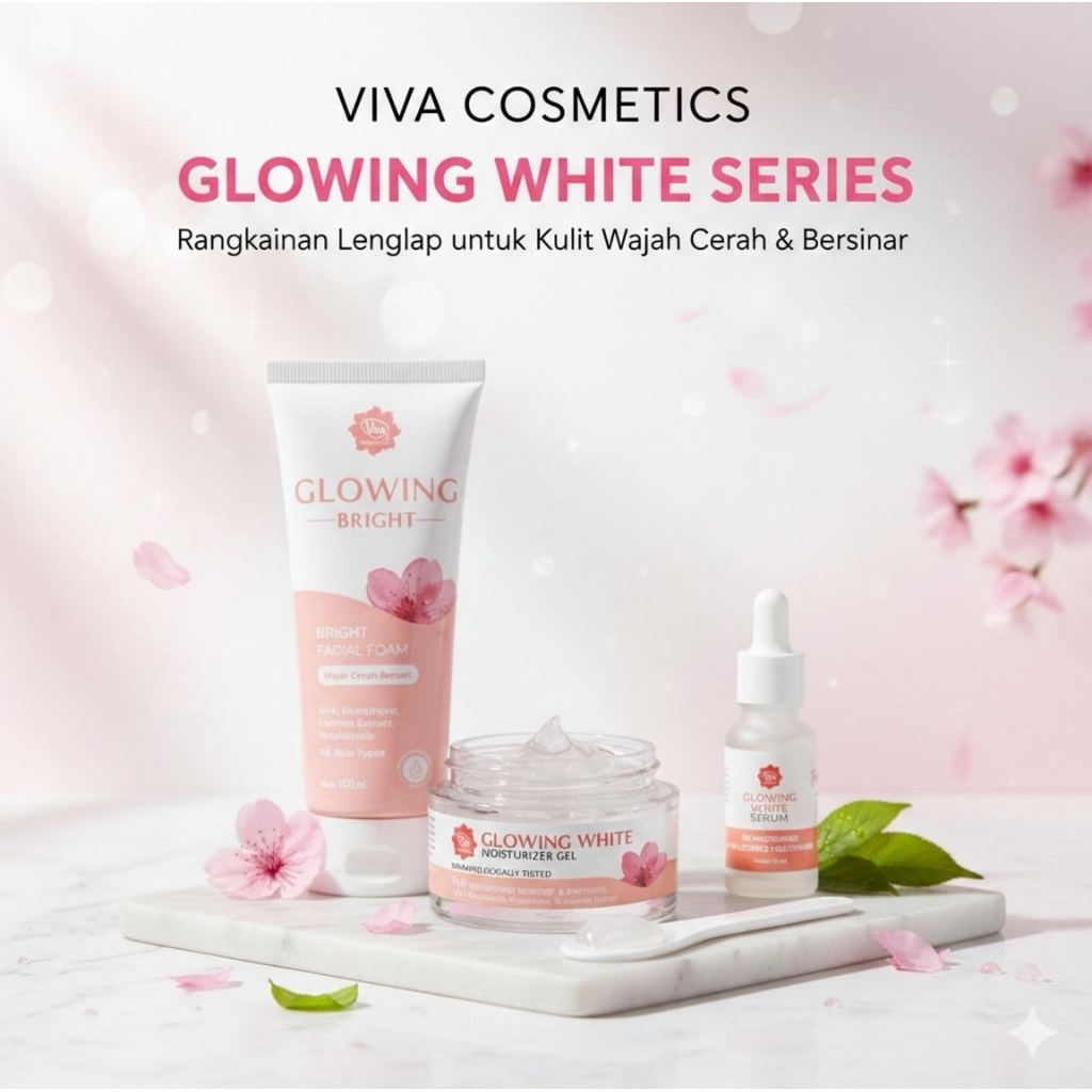 [ PAKET ] VIVA Facial Foam Bright + Moisturizer + Serum