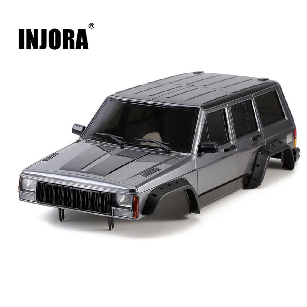 INJORA 313mm 12.3" Wheelbase Jeep Cherokee Painted Hard Plastic Body for Axial SCX10 & SCX10 II 9004