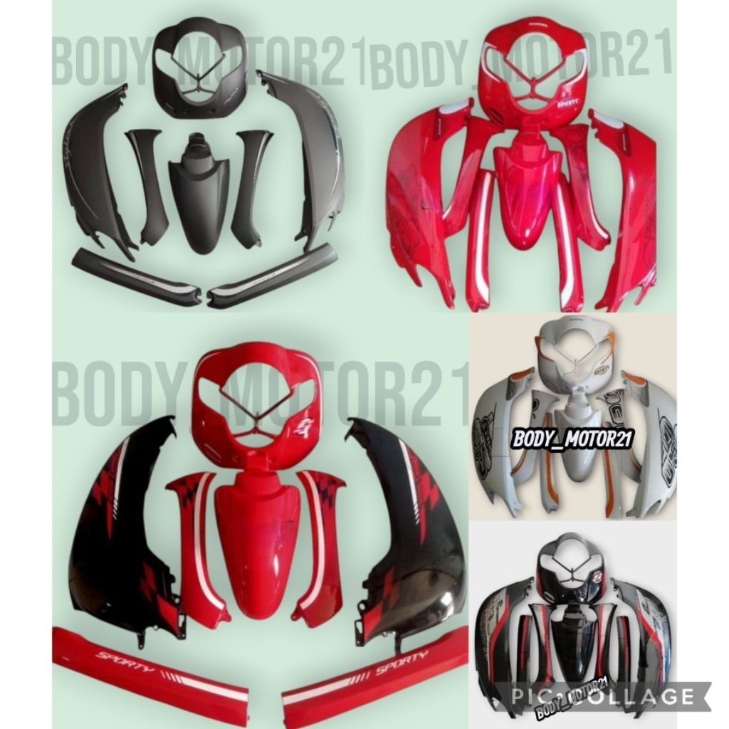 COVER BODY HALUS HONDA SCOOPY 2017-2019 FULL SET BODY HALUS SCOOPY DONAT RING 12 TAHUN 2017 2018 201
