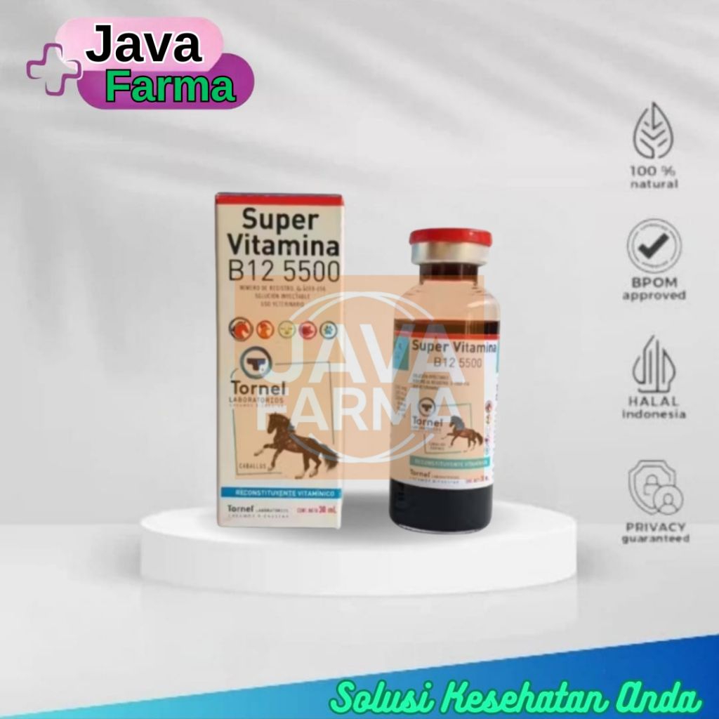 Super Vitamina B12 5500 Supervitamina B 12 5500 Dopping Hewan Stamina Ayam Kuda