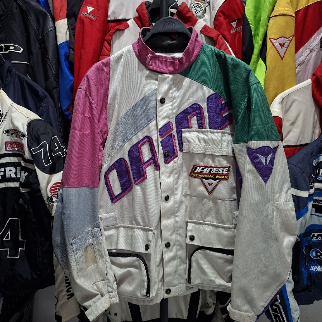 Vintage Motor Racing Jaket Dainese 80s Tecnical (ColourBlock) Full Protector