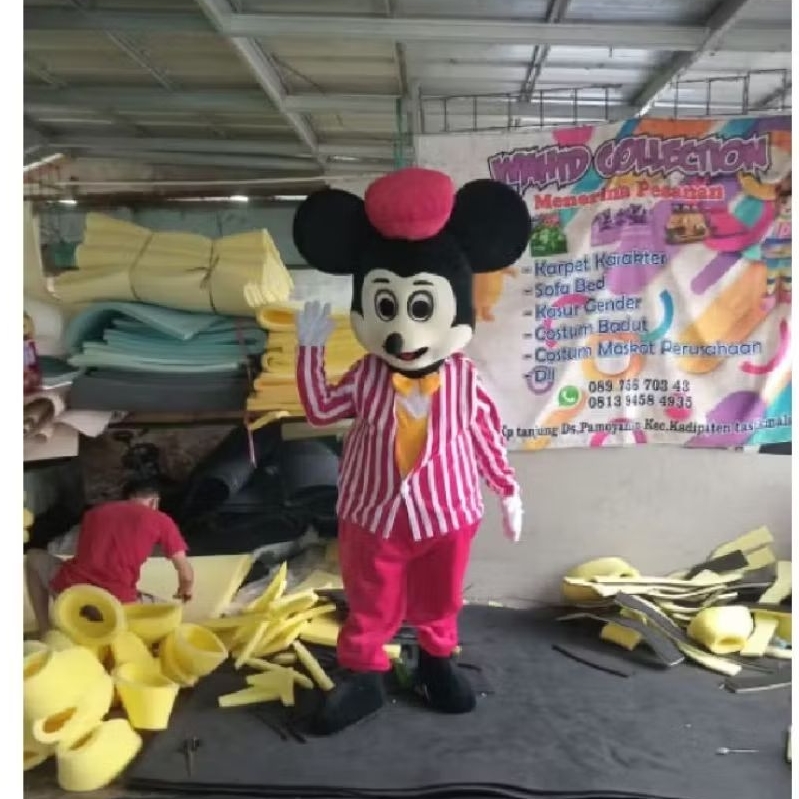 kostum badut mickey mouse kemeja