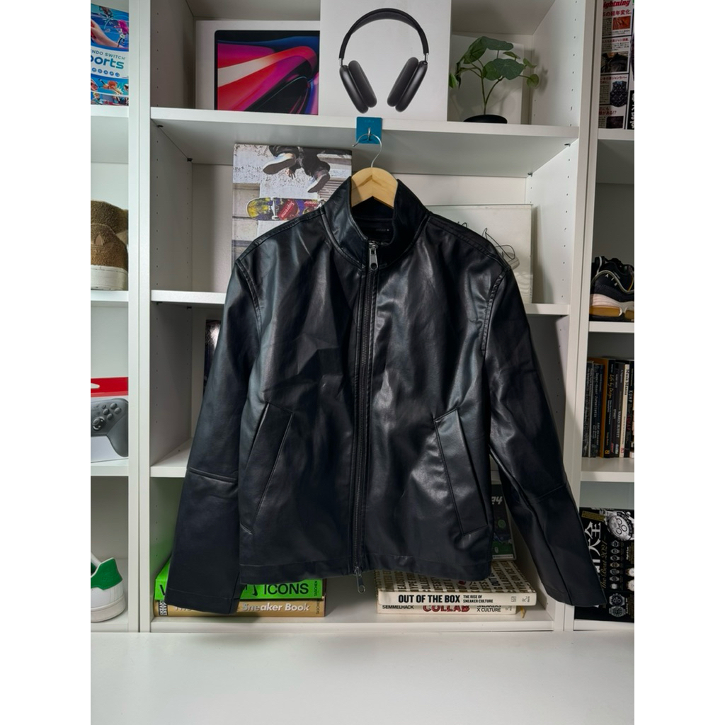 Zara Relaxed fit leather jacket