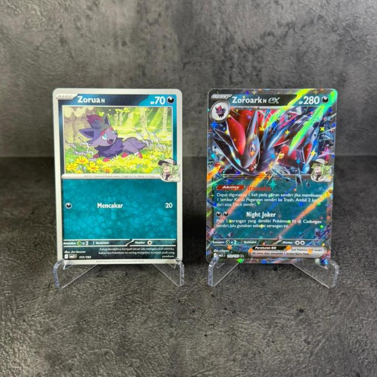N's Zorua, N's Zoroark EX RR Evolution Set - Pokemon TCG Indonesia