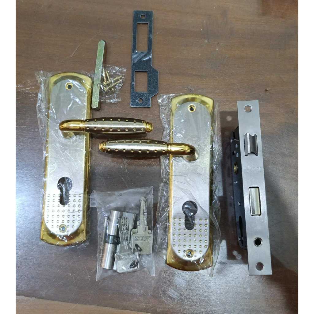 Gagang Pintu Kodai MEDIO / Kunci Pintu Kodai / SET Handle Pintu Kodai Medio