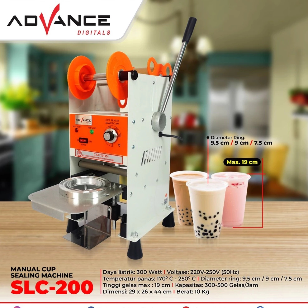 ADVANCE SLC 200 CUP SEALER MANUAL CUP SEALING MACHINE SLC 200 Cup Sealer