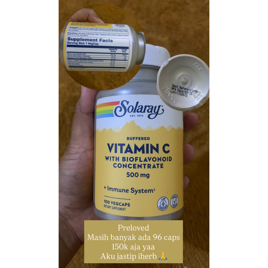 Solaray Vit c 500mg