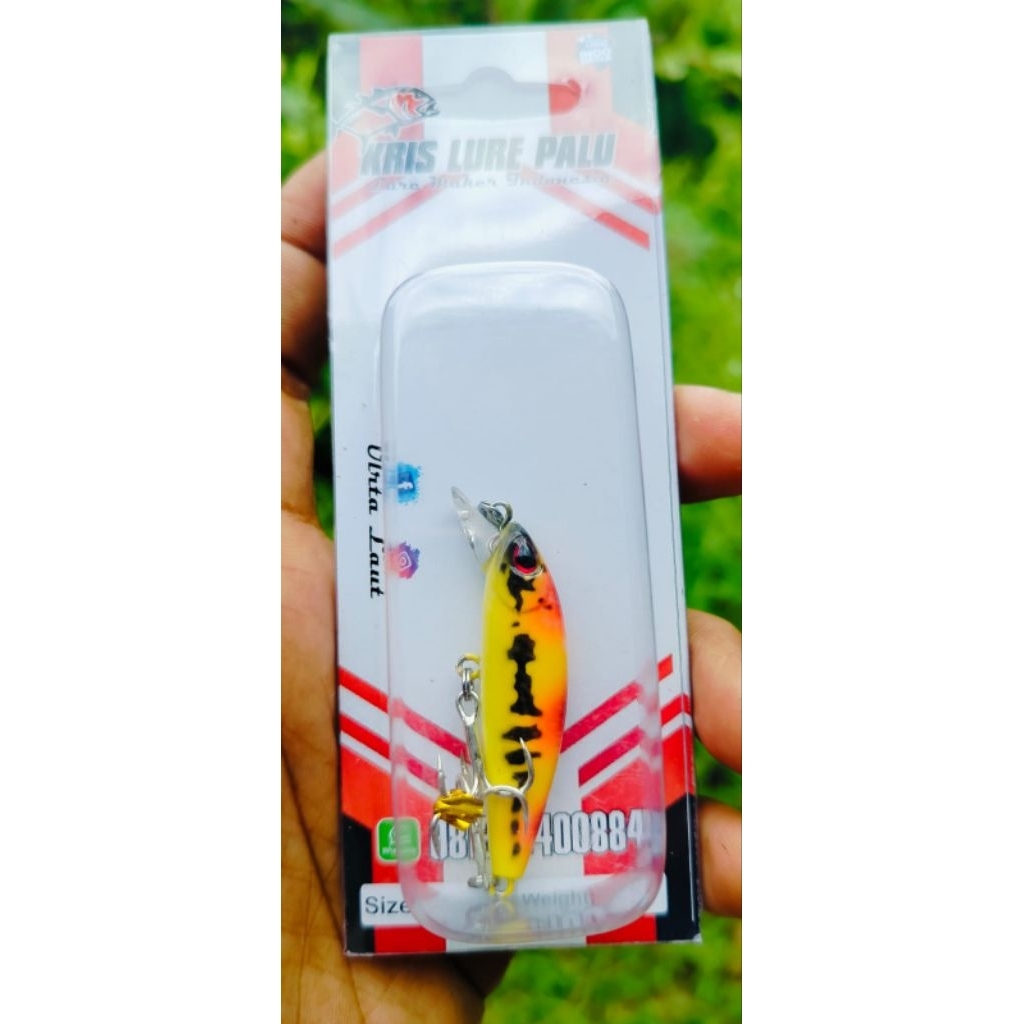 Umpan Pancing minnow Gomoku berat 6 gr panjang 5 cm sinking