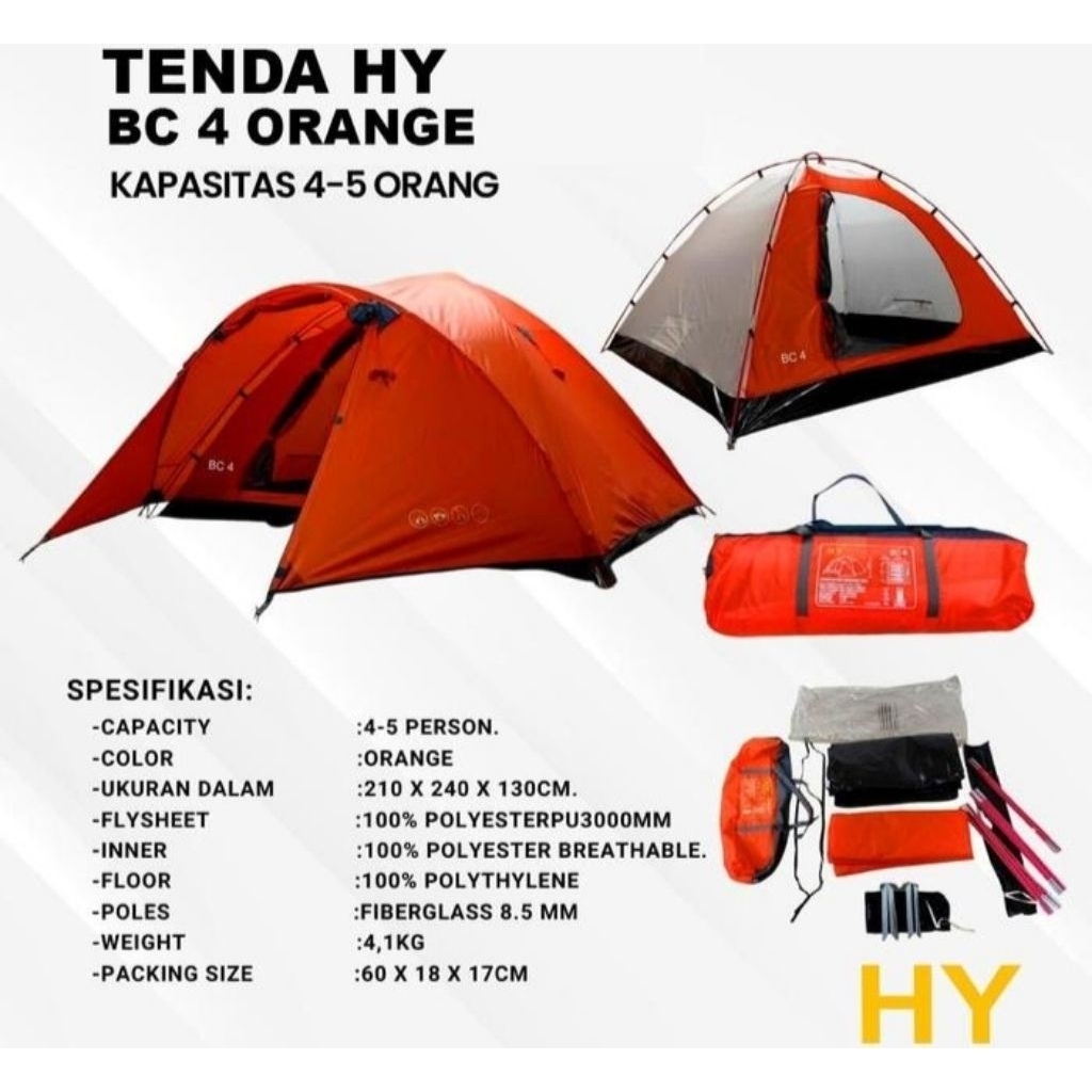 Cod Tenda Double layer_ tenda Cemping
