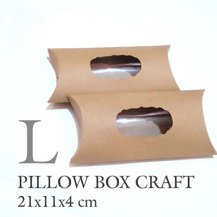 Box Mika Box Jilbab Box Packaging Souvenir 21x11x4 cm Bahan Kraft Warna Ciklat