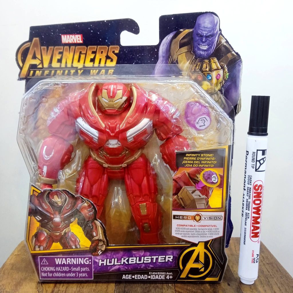 Mainan action figure HASBRO MARVEL AVENGERS INCH INFINITY WAR HULKBUSTER WITH original detail bagusm