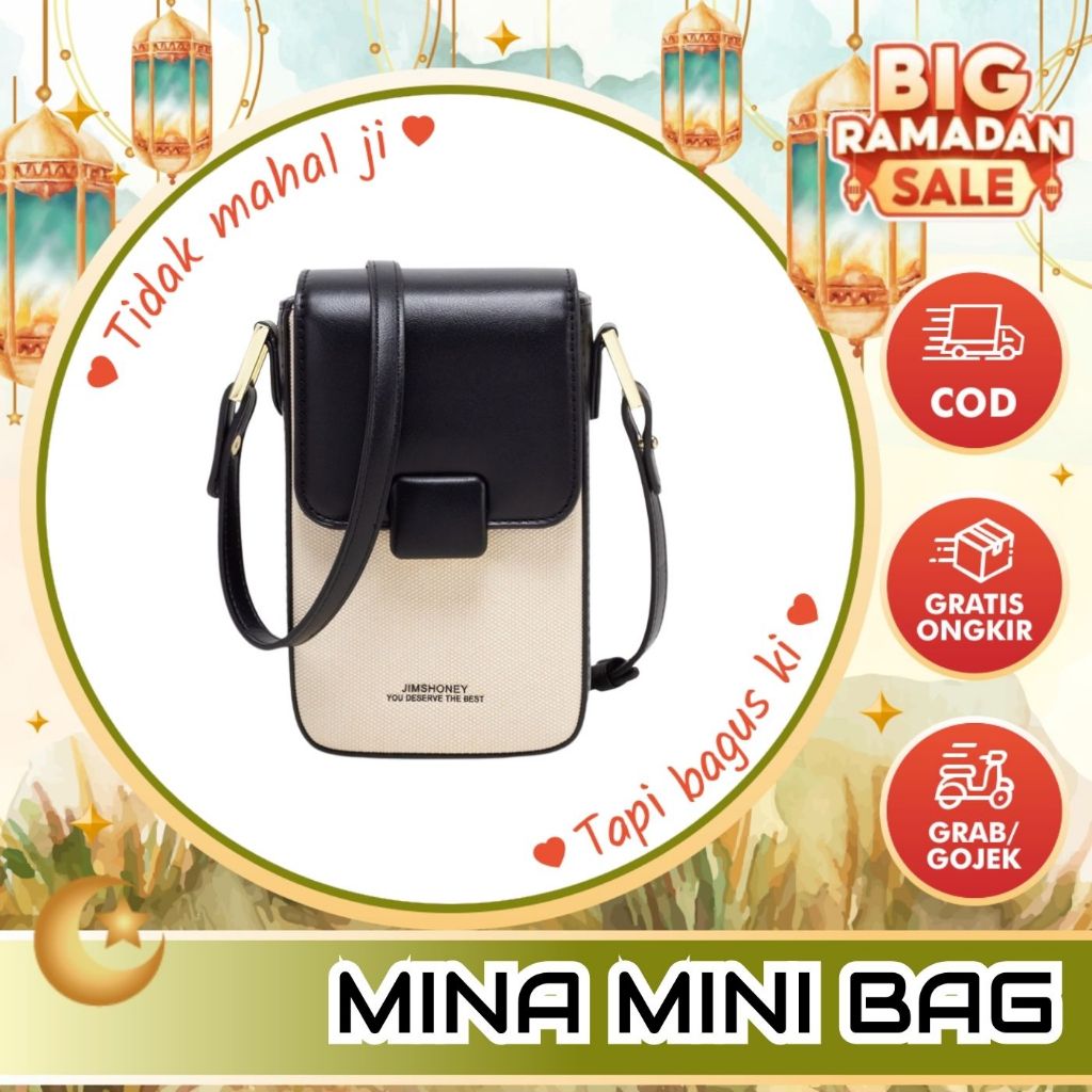 JIMS HONEY MINA MINI BAG Tas Dompet Hp Selempang Wanita Jimshoney Makassar