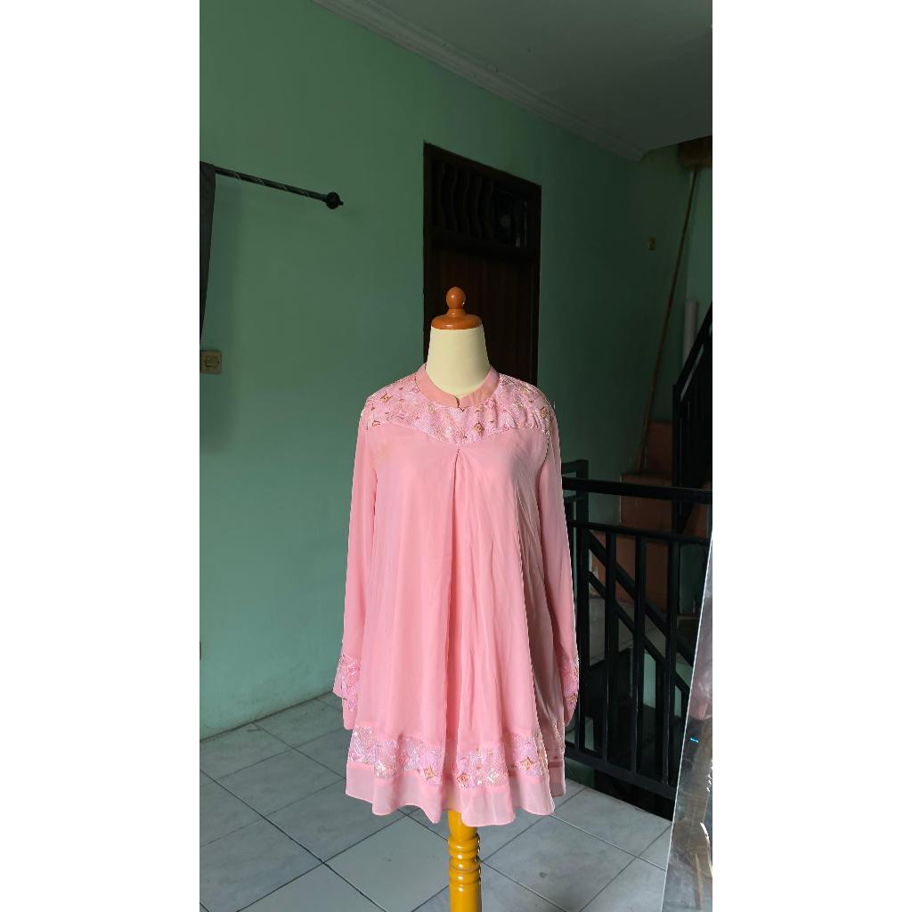 (PPRELOVED) Baju Tunik Wanita Pink Pastel