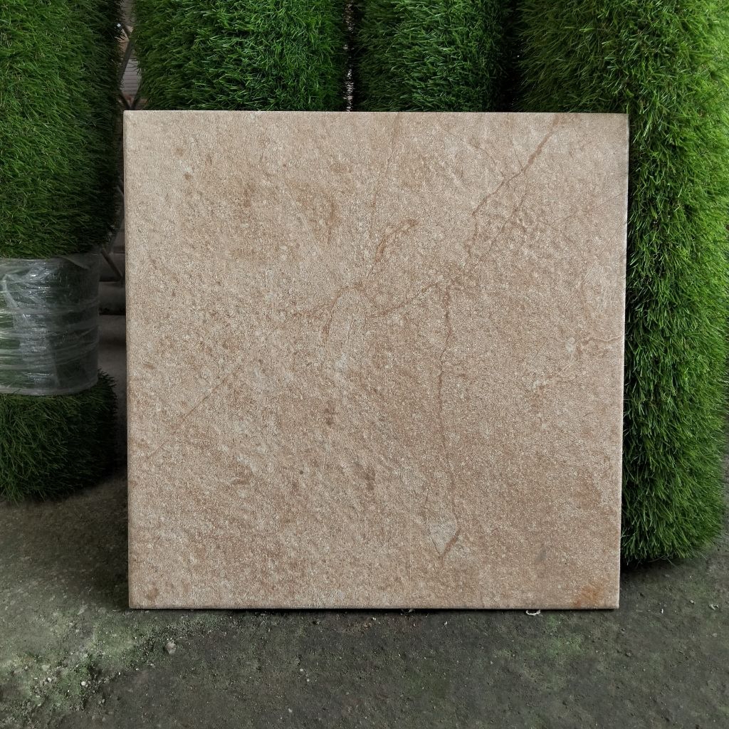 Keramik 40x40 motif marmer cream (kasar) /keramik carpot/keramik lantai kamar mandi/ keramik cream c