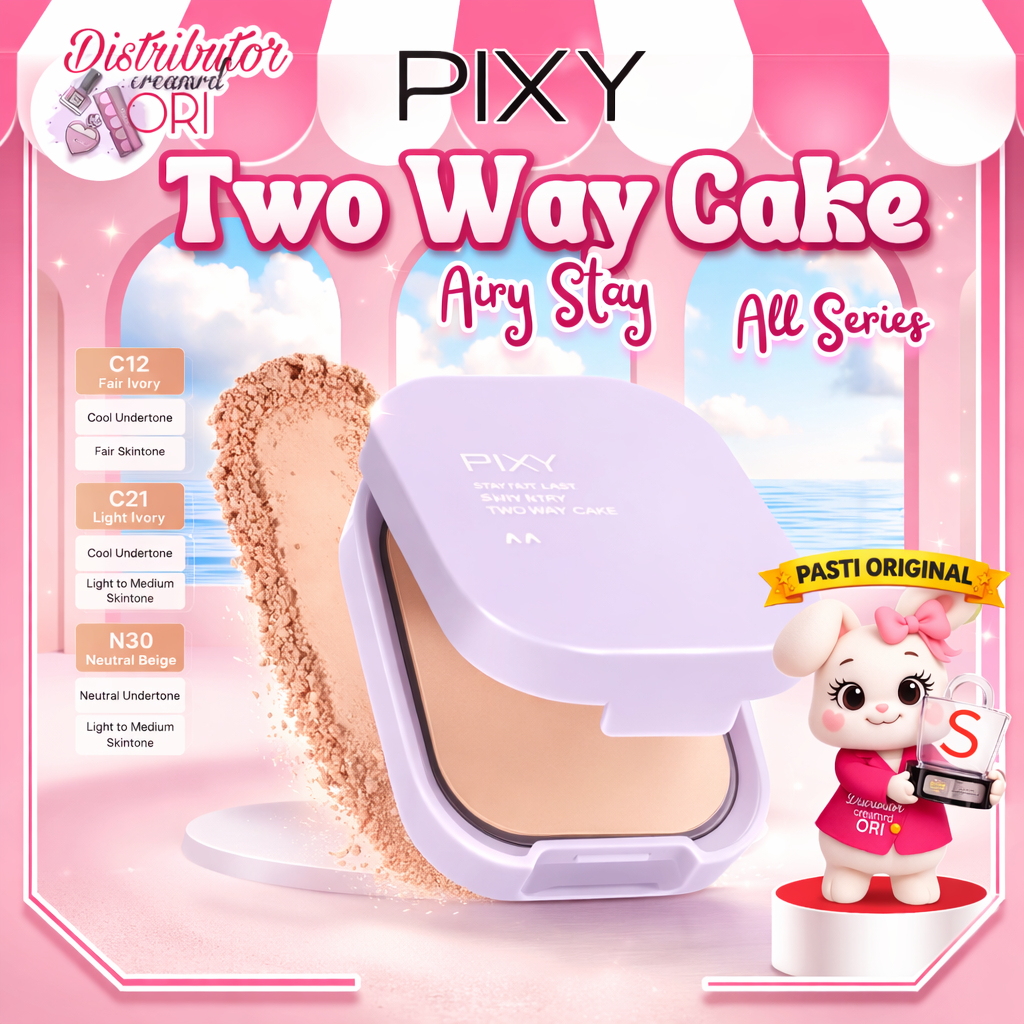 PIXY #Filter_Free Airy Stay Two Way Cake | BPOM | ORIGINAL