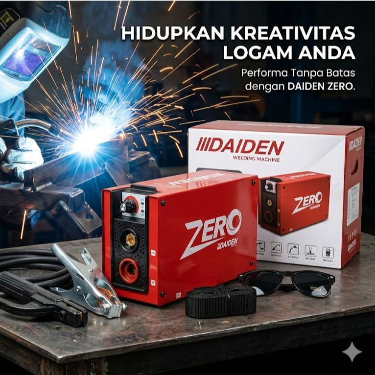 Daiden Zero 100 - Mesin Las Listrik Inverter 900 Watt ZERO 100 DAIDEN