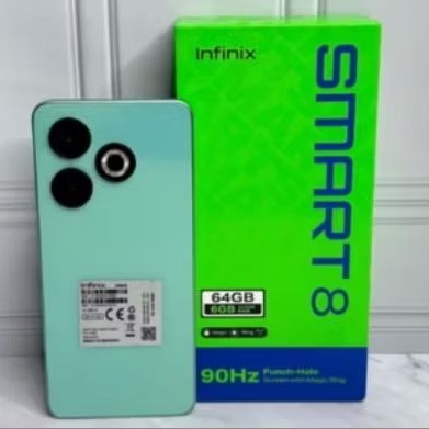 Hp infinix Smart 8 RAM 3+3/64 GB  original resmi