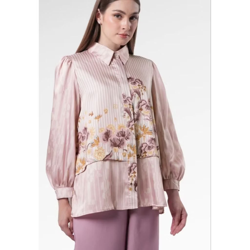SELENA puffy shirt benang jarum