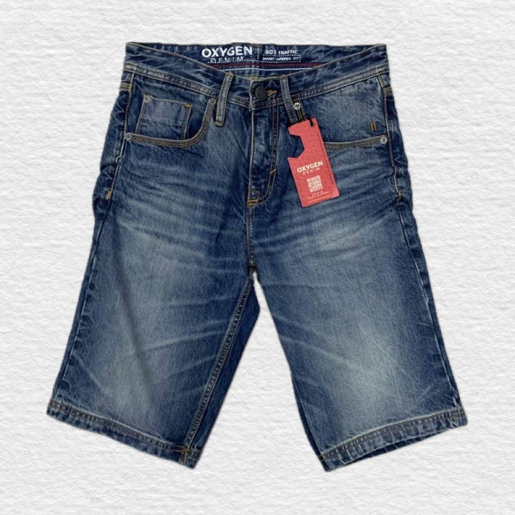 CELANA PENDEK PRIA OXYGEN DENIM ORIGINAL JEANS