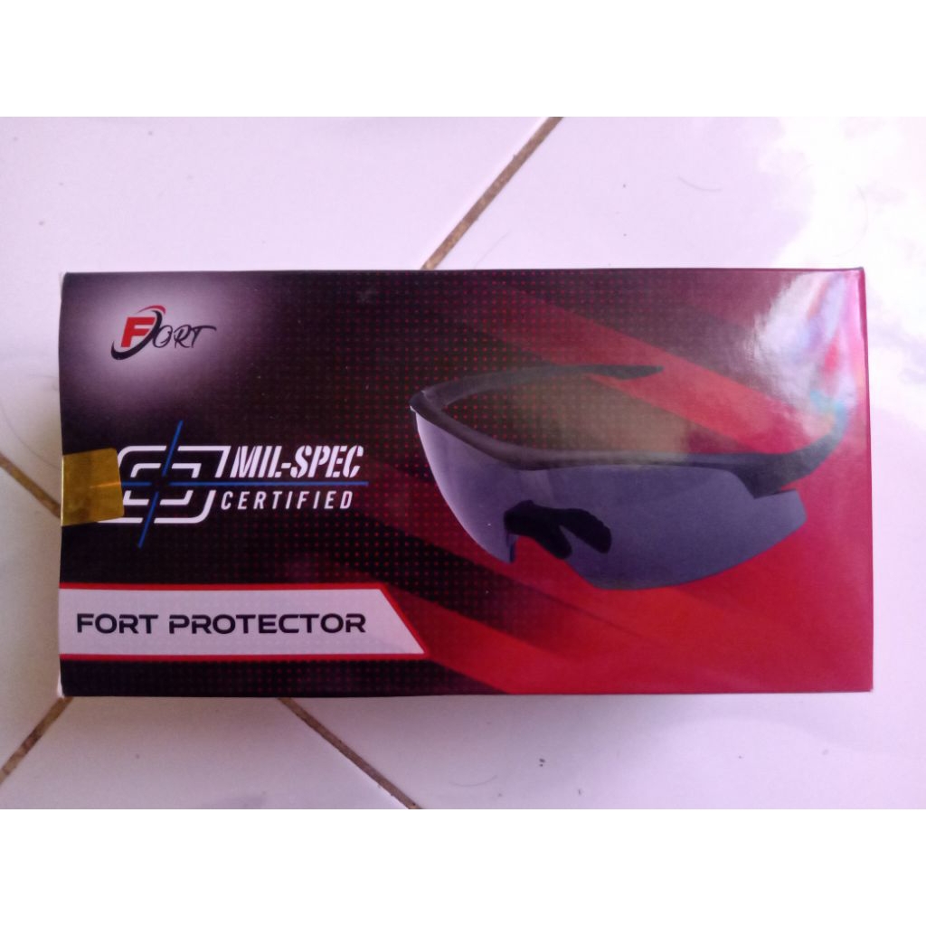 Kacamata FORT MIL SPEC JATAH RESERSE POLRI/Pelindung Sinar Ultraviolet