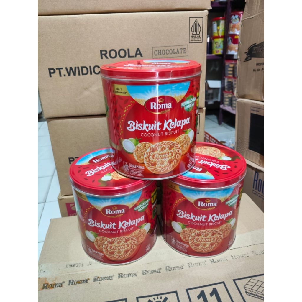 Roma Biskuit Kelapa Kaleng - DUS ISI 6PCS