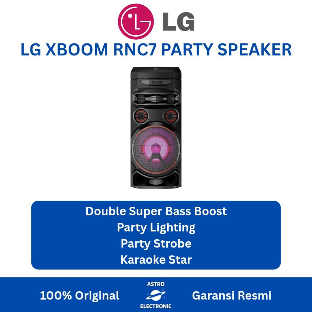 LG XBOOM RNC7 KARAOKE BLUETOOTH PARTY SPEAKER