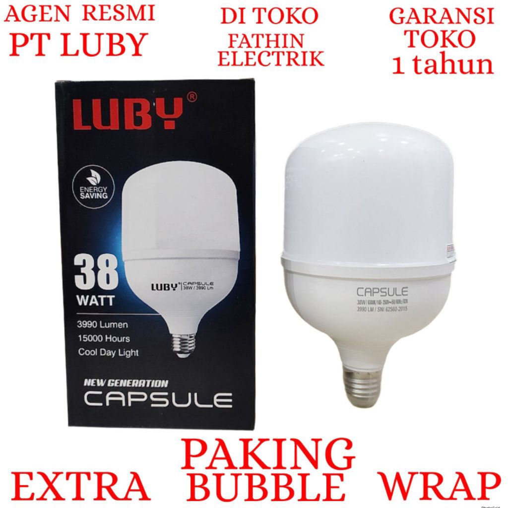 BOHLAM LED LUBY / LAMPU LED LUBY CAPSULE 38W