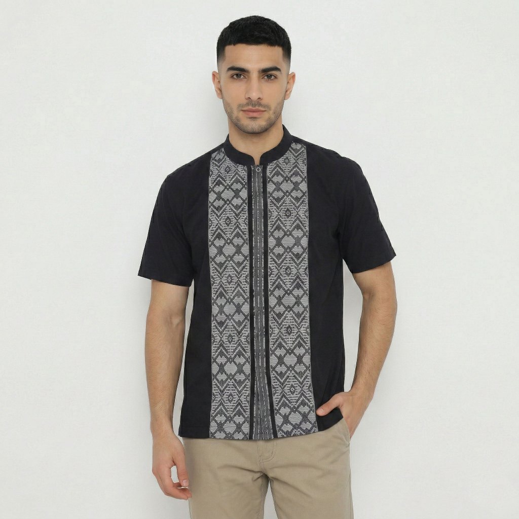 Platini Kemeja Koko Pria Lengan Pendek Katun 931391