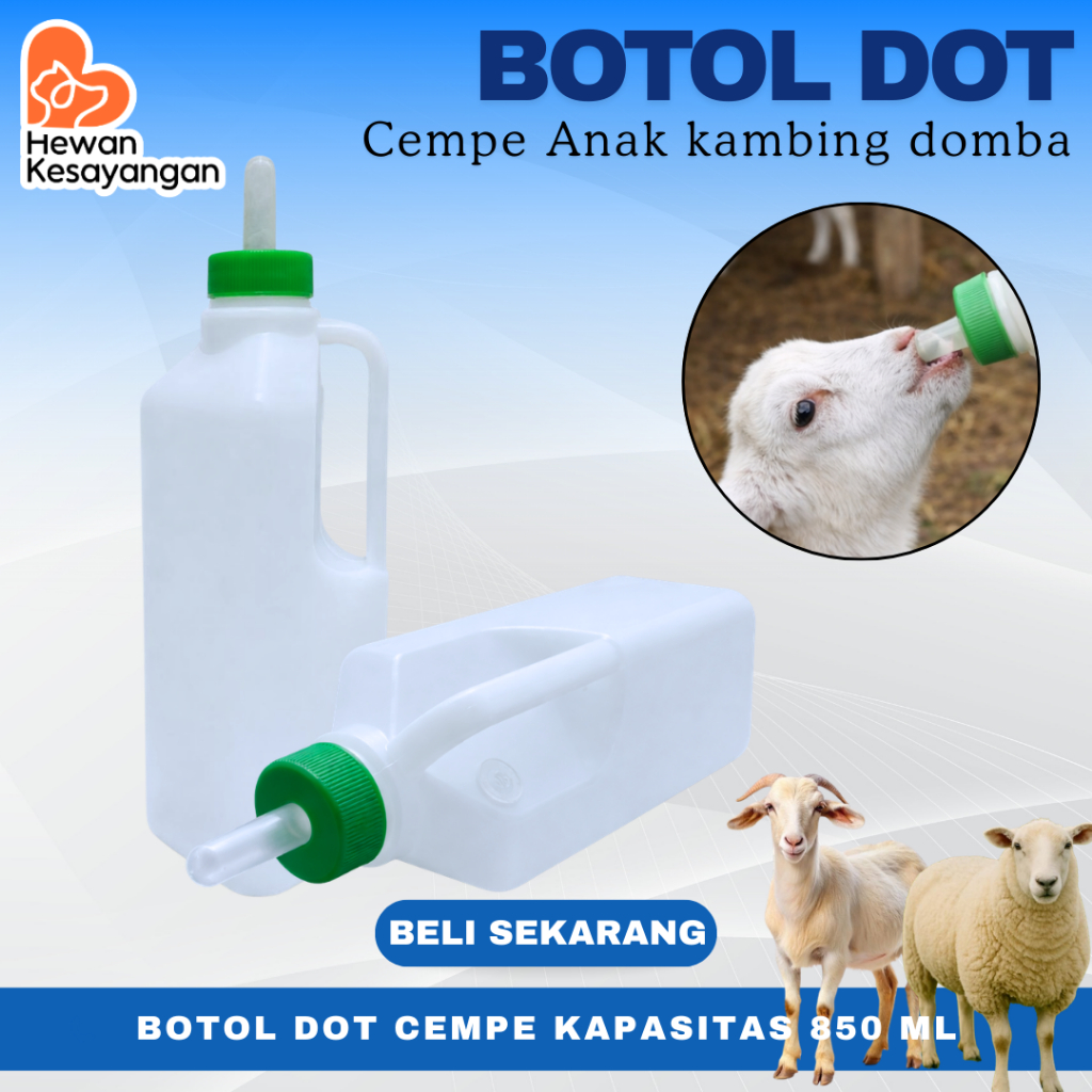 Botol Susu Hewan Ternak Kambing Cempe Anjing Babi Kapasitas 850 ml Grosir
