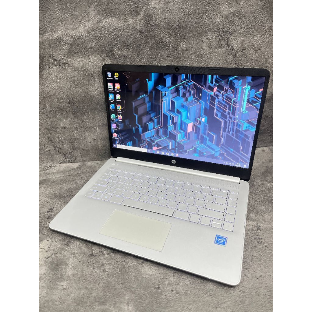 Laptop Murah Second HP 14s-dq0508TU Intel Celeron N4120 RAM 8GB SSS 256GB Intel UHD 14"inch HD  - La