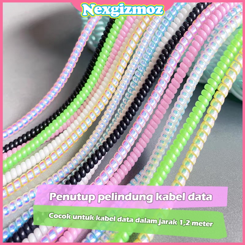 PELINDUNG UJUNG KABEL CHARGER SPIRAL ANTI RUSAK ANTI SOBEK FLEXIBLE COCOK UNTUK KABEL DATA HP ANDROI