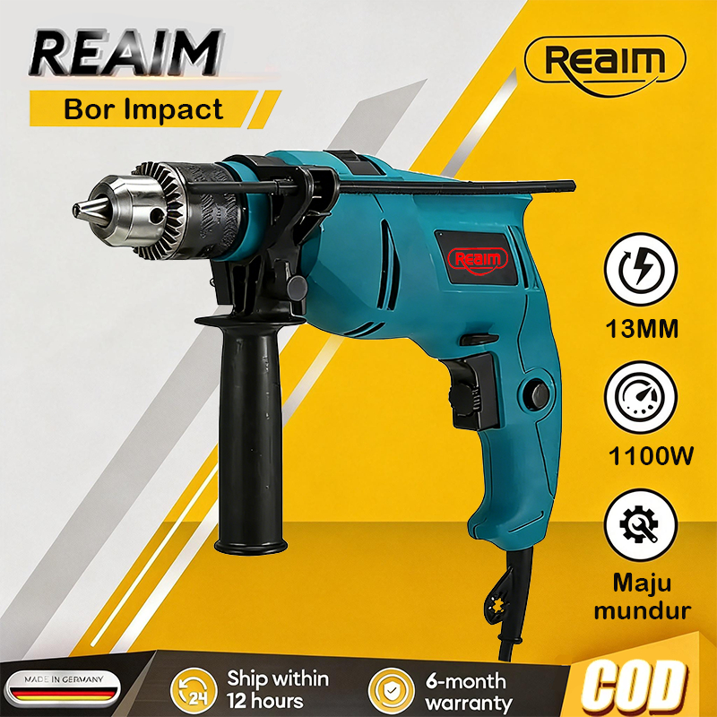 Reaim Bor Impact Mesin Bor Bor Beton Bor Tembok Bor Set Lengkap Mata Bor Alat Bor Drill