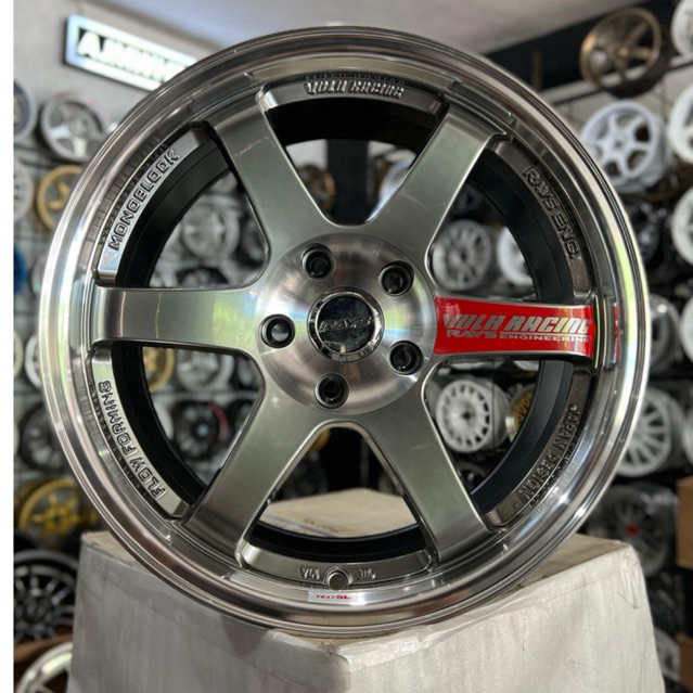velg mobil te37 ring 17 lubang 5x114,3 untuk innova grandmax hrv terios xpander ertiga l300 camry