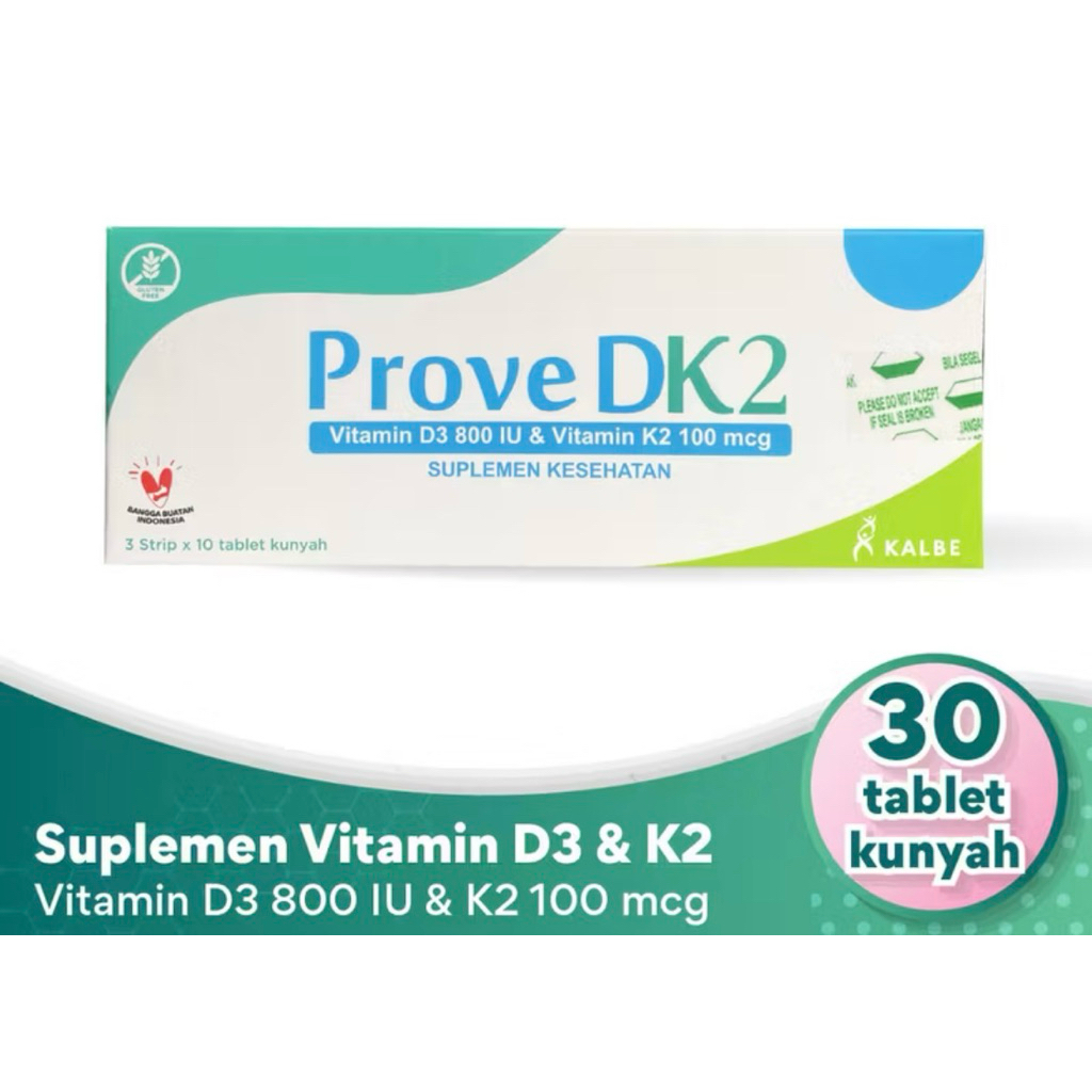 Tablet Prove DK2 30 Tablet - Vitamin D3 800 IU & K2 100 mcg
