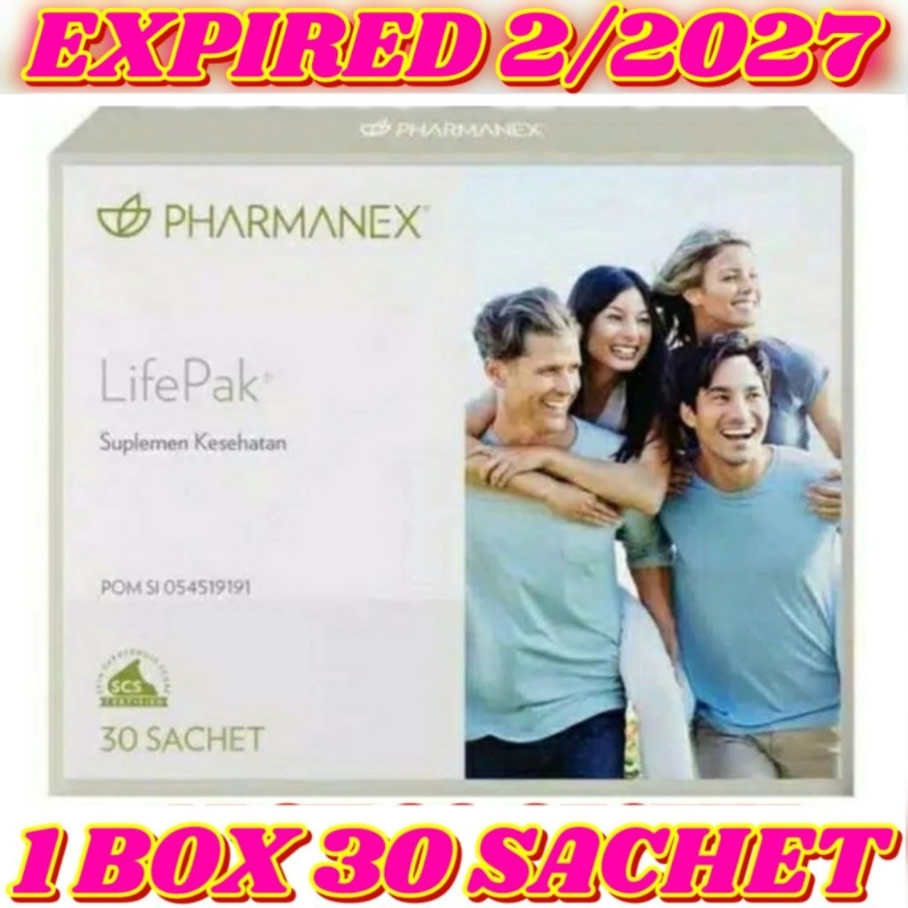 Life pak 1 box - lifepack 30 sachet - pharmanex - suplemenlifepak - lifepaak - pak life - nu. skinEX