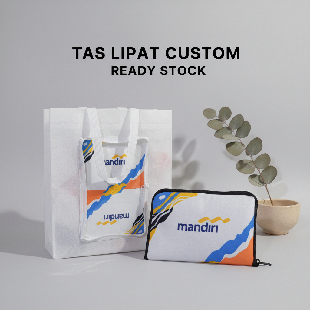 Boxbag Lipat MANDIRI / Tas Belanja / Souvenir Bank MANDIRI Custom Design