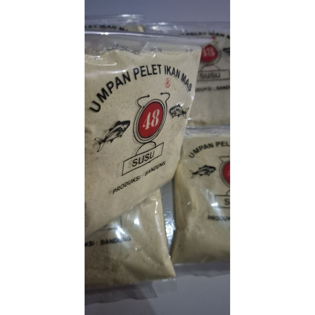 Pelet Ikan 48 Aroma Susu Hanyir 120gr