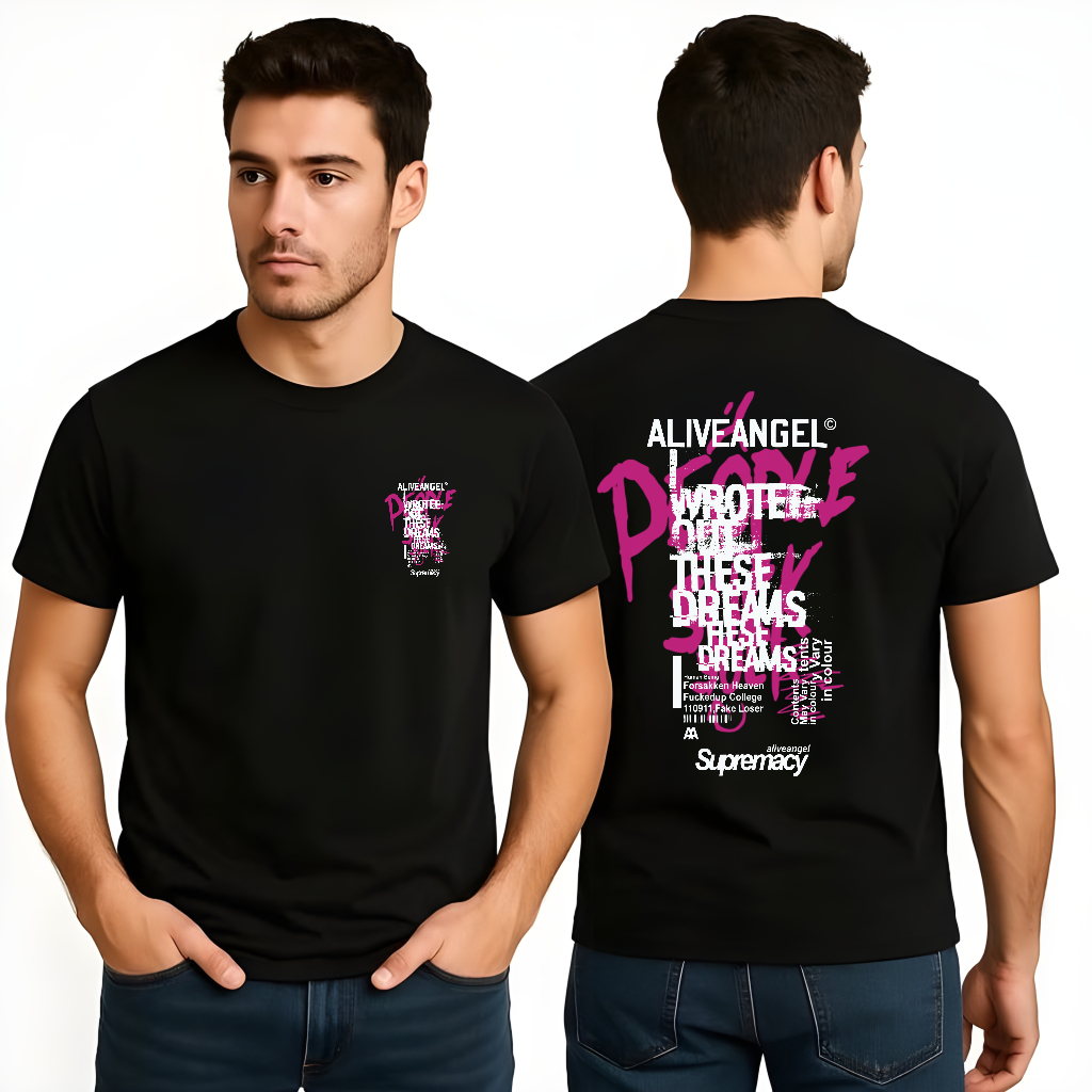 MonoDrip Kaos Putih Pria Original T-shirt Baju Distro Street Style Graffiti Surfing Lengan Pendek Ba