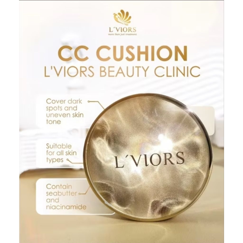 LViors CC CUSHION SPF 50+ WITH NIACINAMIDE AND SHEA BUTTER ( Limited )