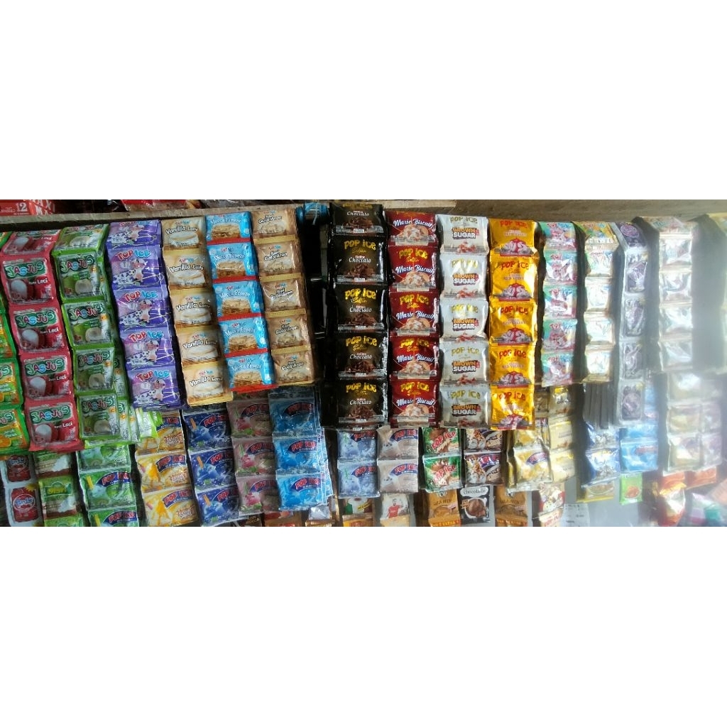 POP ICE MINUMAN RENCENG BERBAGAI RASA