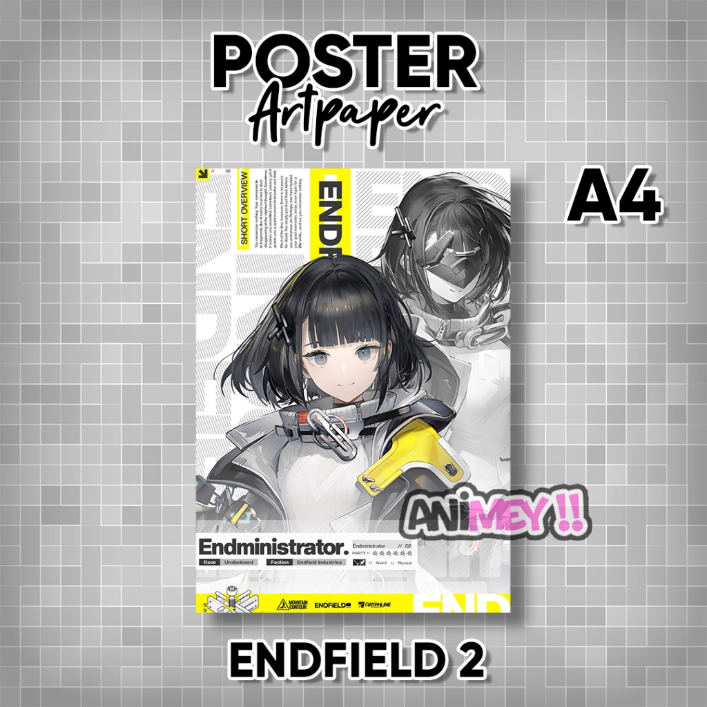 Poster Arknight Endfield / Poster Arknight Endfield A4 size