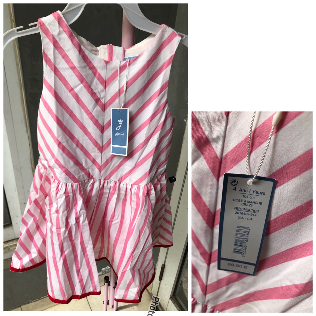 New tag dress anak Jacadi sz 4